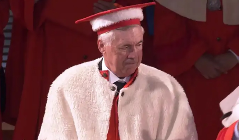 Foto: Ancelotti otrzymał tytuł doktora honoris causa na Uniwersytecie w Parmie
