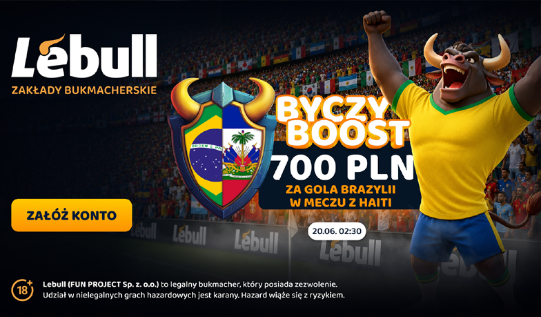 Vinicius i 700 PLN od Lebull. Brazylia musi strzelić w meczu z Haiti