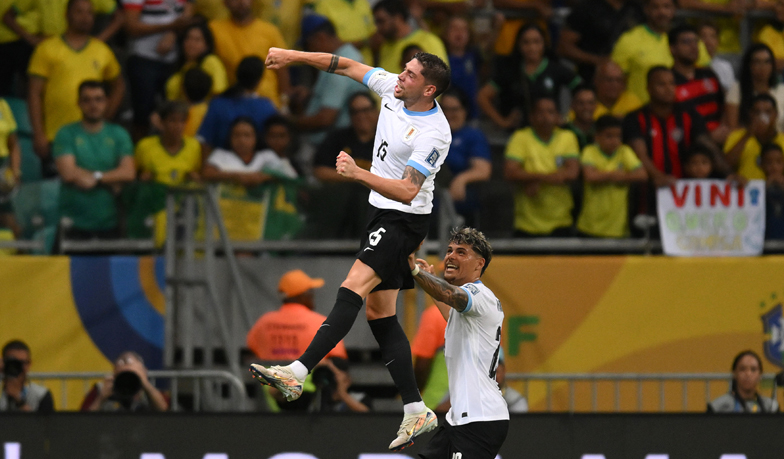 Foto: Gol Fede Valverde daje Urugwajowi remis z Brazylią