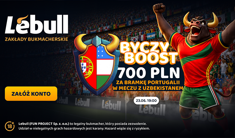 Ronaldo i 700 PLN od Lebull. Portugalia musi trafić z Uzbekistanem