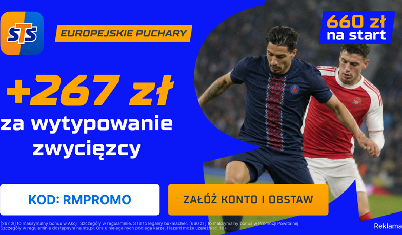 267 zł za wytypowanie zwycięzcy finału Ligi Mistrzów!