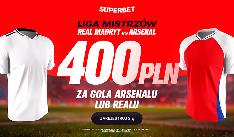 Foto: Postaw na gola dla Realu lub Arsenalu i zgarnij 400 zł!