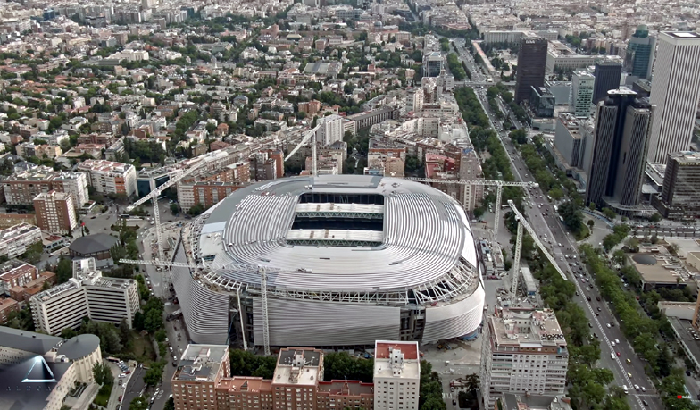 Foto: Przebudowywane Santiago Bernabéu z lotu ptaka [VIDEO]