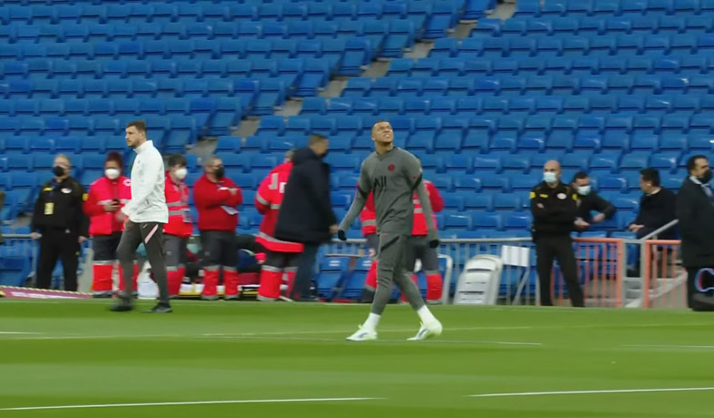 Foto: Mbappé trenuje z drużyną na Bernabéu