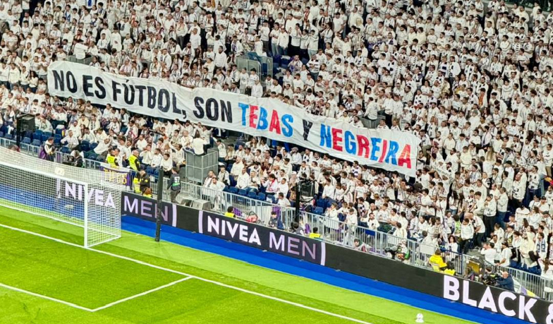 Protest kibiców na Bernabéu podczas meczu z Sevillą: „To nie futbol, to Tebas i Negreira”.