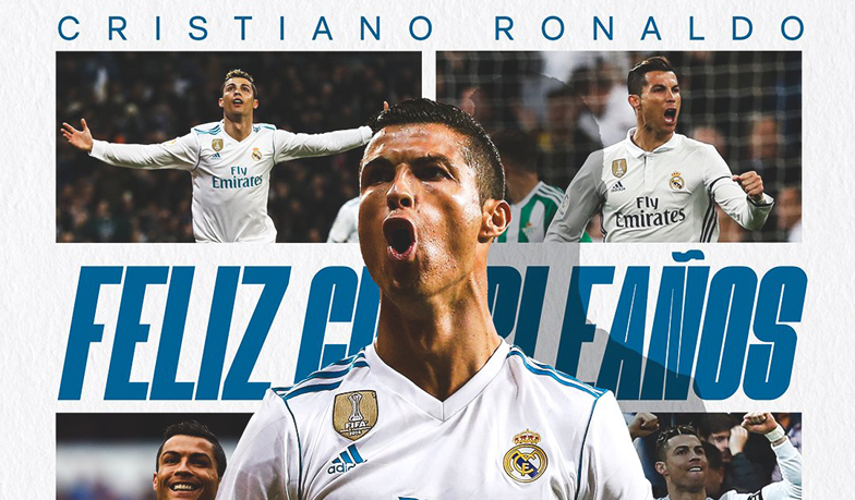 Foto: Real Madryt złożył życzenia urodzinowe Cristiano Ronaldo