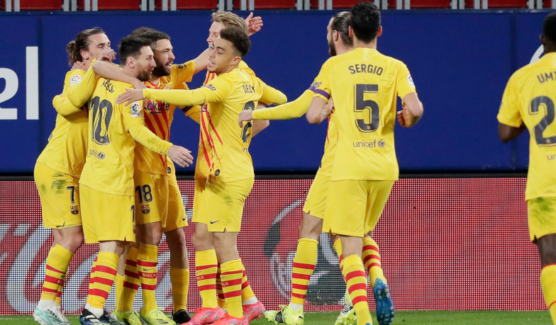 Foto: 26. kolejka: Barcelona wygrywa z Osasuną, wpadka Sevilli