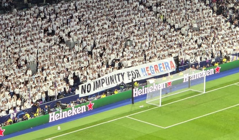 Kibice Realu Madryt wywiesili transparent: „Żadnej bezkarności dla Negreiry”
