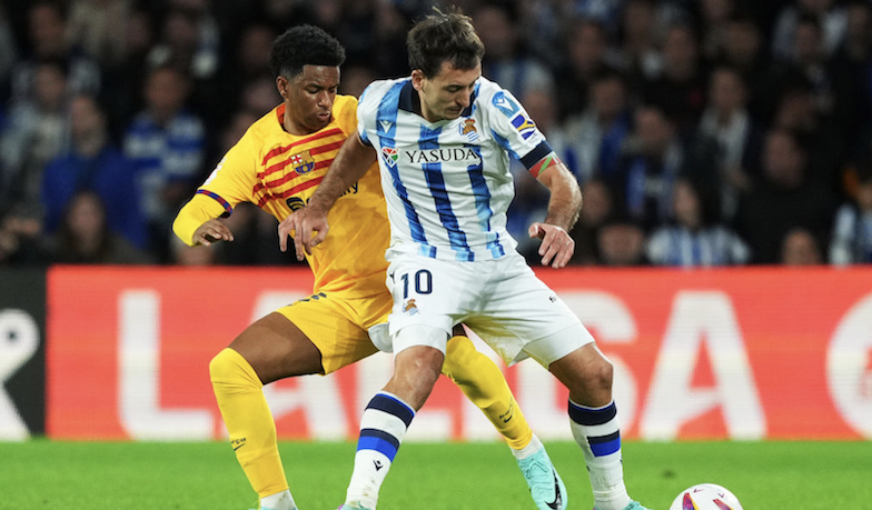 Foto: 12. kolejka: Barcelona rzutem na taśmę wygrywa z Realem Sociedad
