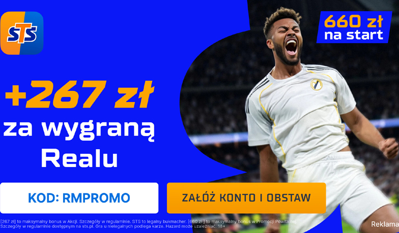 267 zł za wytypowanie zwycięzcy w meczu Realu Madryt z Bayernem!