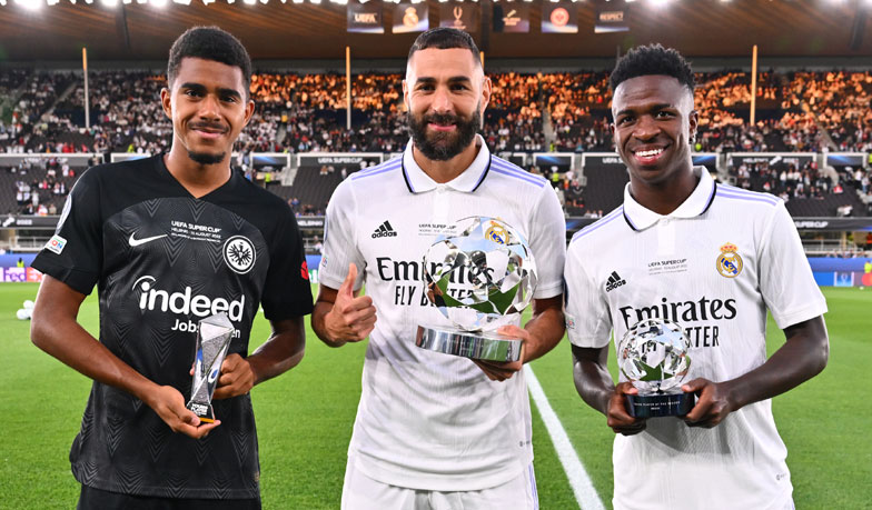 Foto: Benzema i Vinícius odebrali nagrody za ostatnią Ligę Mistrzów