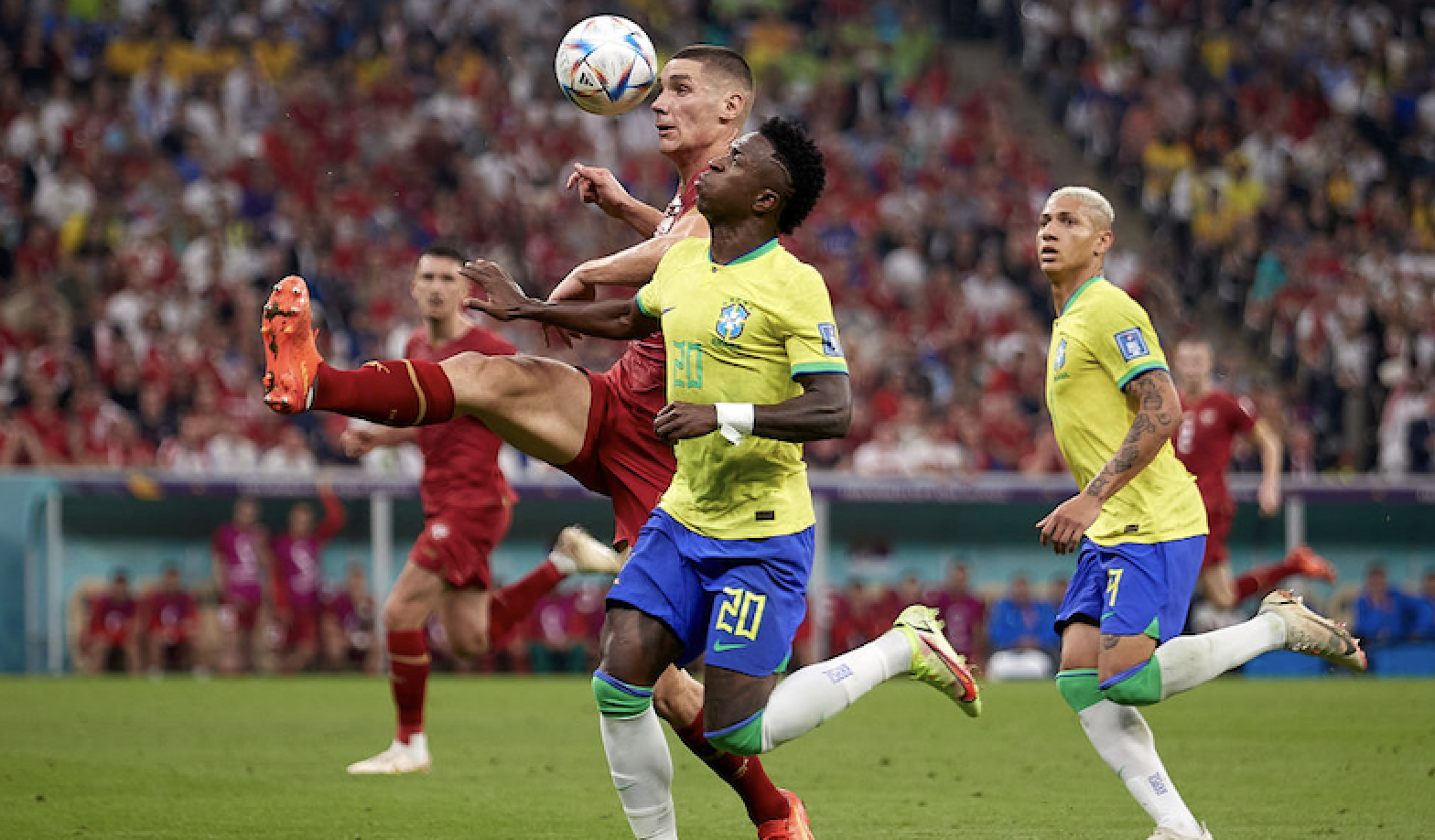 Foto: Brazylia wygrywa, Vinícius asystuje