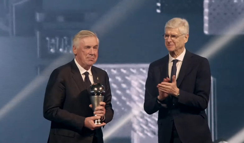 Foto: Carlo Ancelotti zdobywcą nagrody FIFA The Best