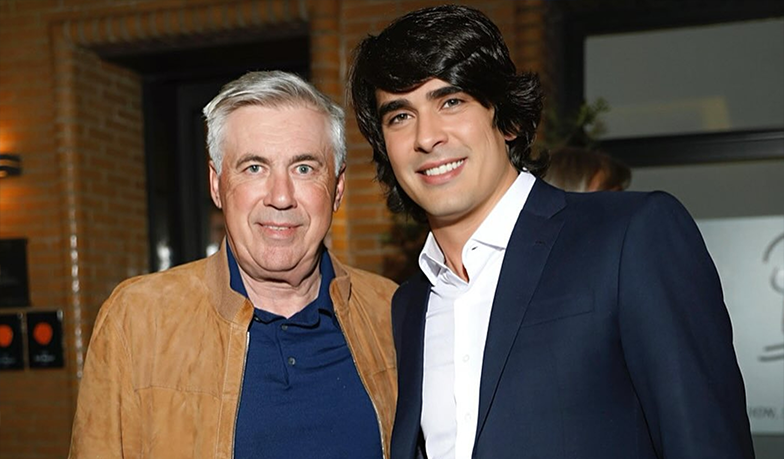 Foto: Ancelotti już pokazuje się z Diego Rodriguesem, emisariuszem wysłanym przez CBF, by go pozyskać