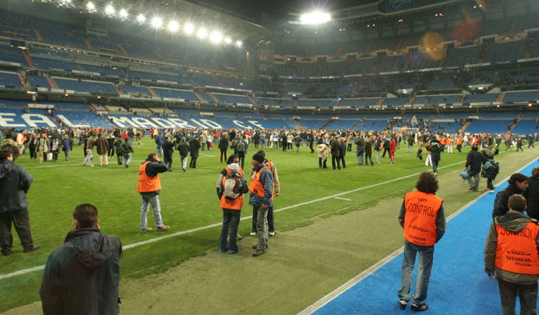 Foto: Fałszywy alarm, który opróżnił Bernabéu w osiem minut