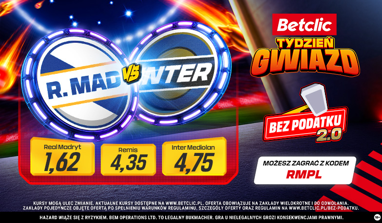 Użyj kodu RMPL w Betclic i zacznij fazę ligową Ligi Mistrzów razem z Realem!