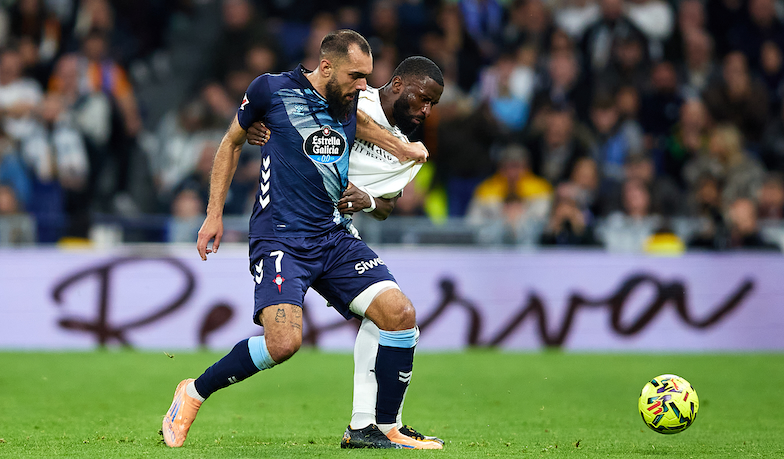 Foto: Borja Iglesias MVP meczu na Bernabéu