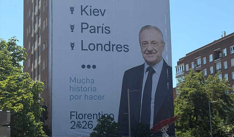 Florentino z banerem przy Bernabéu: „Wiele historii do napisania”