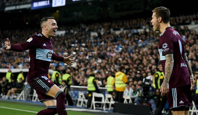 Foto: Aspas: Gwizdanie na stadionie Realu Madryt czasem jest trudne