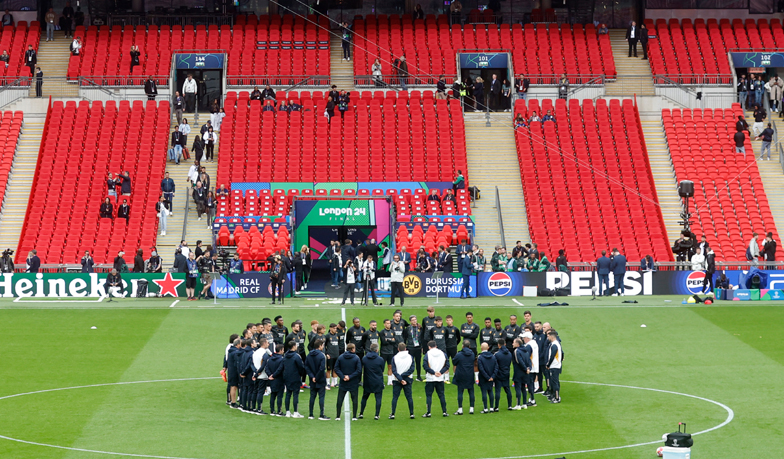 Foto: Real Madryt odbył trening na Wembley