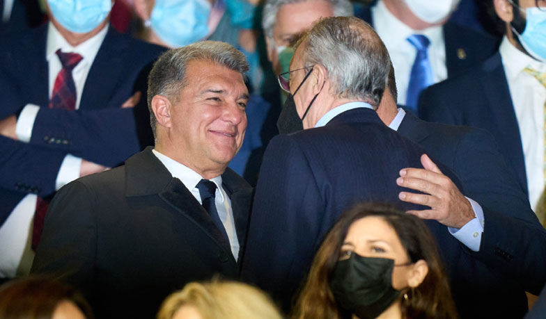 Foto: Florentino i Laporta wezmą udział w panelu dotyczącym Superligi