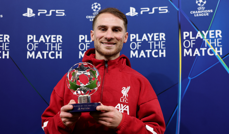 Foto: Mac Allister MVP meczu na Anfield
