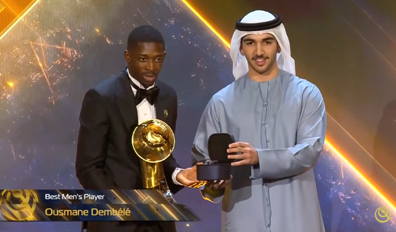 Foto: Dembélé piłkarzem roku Globe Soccer, a Raphinha piłkarzem sezonu La Ligi