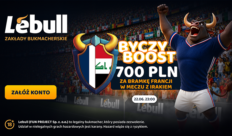 Mbappé, Francja i 700 PLN od Lebull. Jedna z najmocniejszych okazji na mecz z Irakiem