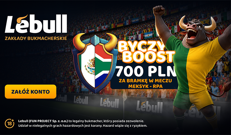 Nawet 700 PLN bonusu za gola w meczu otwarcia mundialu! Lebull rusza z nową promocją