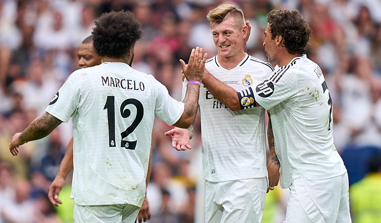 Foto: Corazón Classic Match: Real zremisował z Borussią, gole Kroosa i Raúla