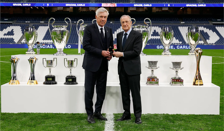Foto: Ancelotti i Modrić otrzymali najwyższe klubowe wyróżnienia