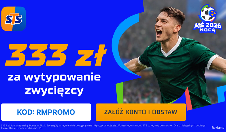 333 zł za zwycięstwo Francji w pierwszym występie wielkiego faworyta!