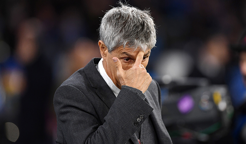 Foto: Quique Setién oglądał wczorajszy mecz na Bernabéu