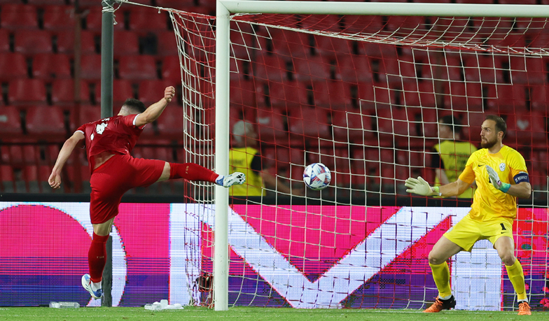 Foto: Pewne zwycięstwo Serbii, gol Jovicia