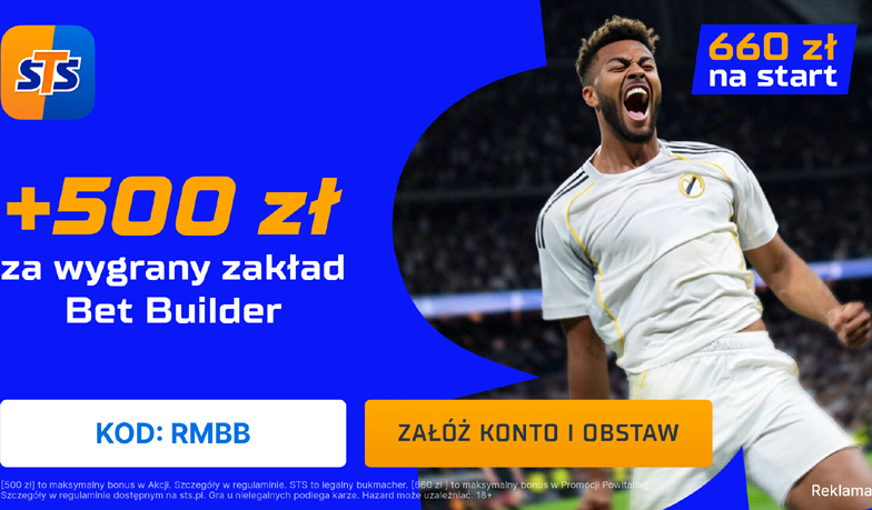 500 zł za poprawny Bet Builder STS na mecz FC Barcelona – Real Madryt!