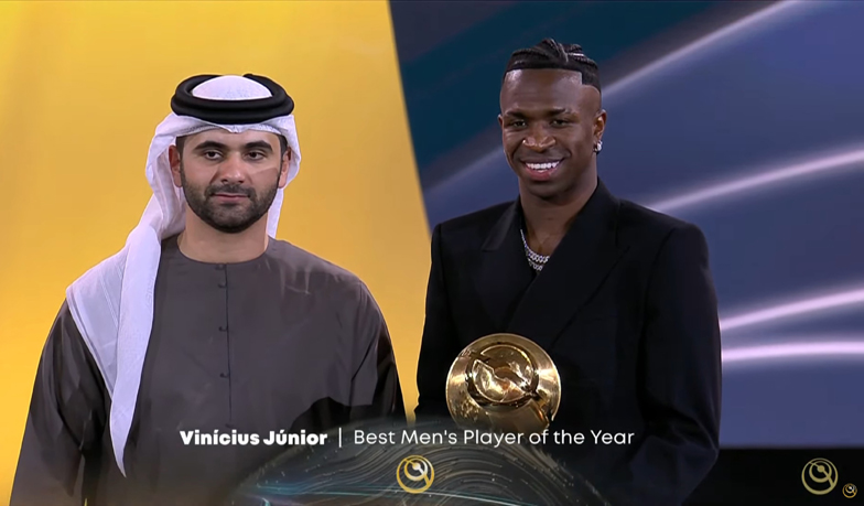 Foto: Real Madryt, Florentino, Ancelotti i Vinícius wyróżnieni na gali Globe Soccer Awards