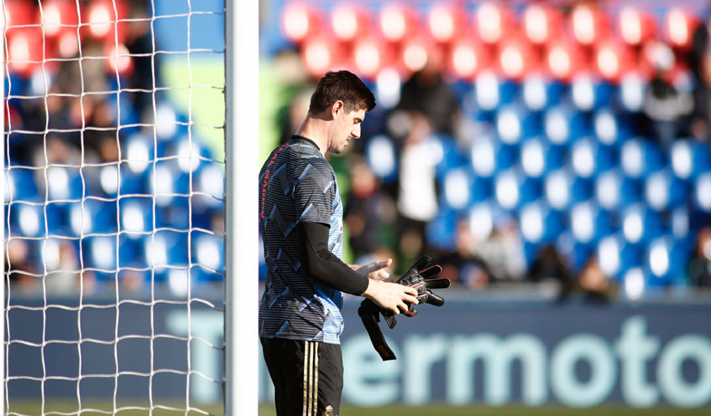 Foto: Thibaut Courtois doznał kontuzji na rozgrzewce
