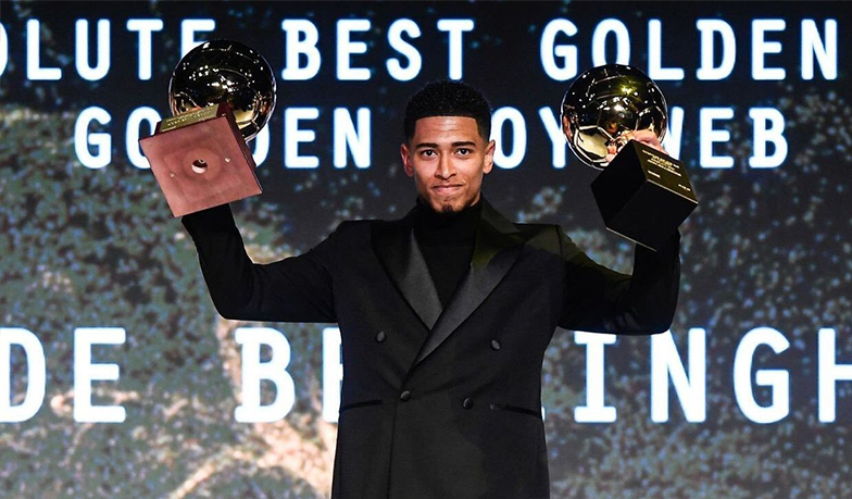 Foto: Bellingham odebrał nagrodę Golden Boy