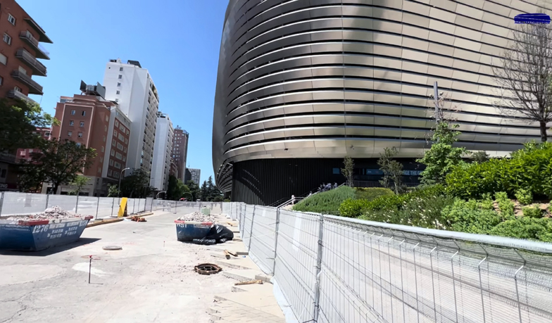 Miasto poprawia infrastrukturę wokół Bernabéu z powodu wizyty papieża [VIDEO]