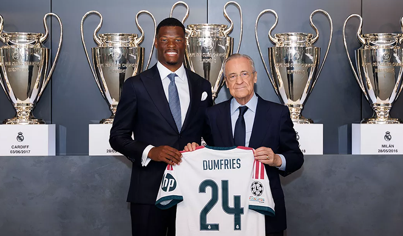 Denzel Dumfries zaprezentowany jako piłkarz Realu Madryt