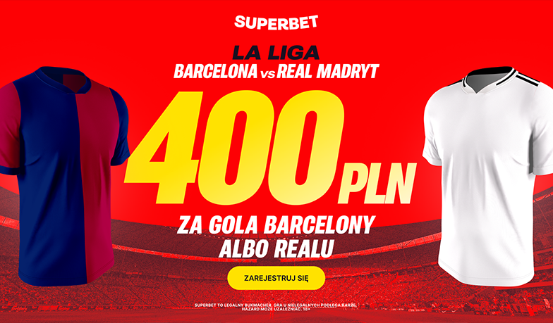 Foto: Postaw na gola dla Realu lub Barcelony i zgarnij 400 zł!