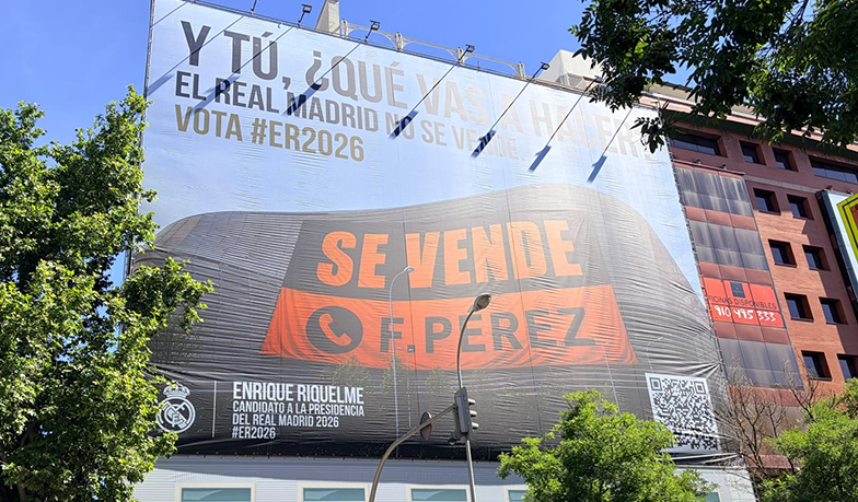 Riquelme odpowiada banerem: „Real Madryt nie jest na sprzedaż”