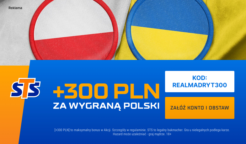 Foto: 300 zł za wygraną Polski z Ukrainą!