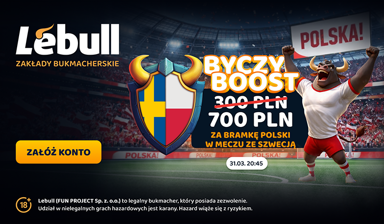 Szokująca oferta wraca – 700 PLN za bramkę ze Szwecją!