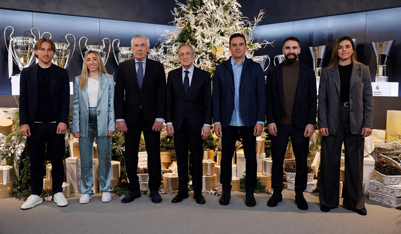 Foto: Życzenia świąteczne od Florentino, trenerów i kapitanów
