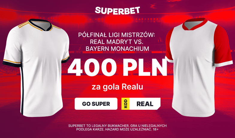 Foto: 400 zł za gola Realu z Bayernem!