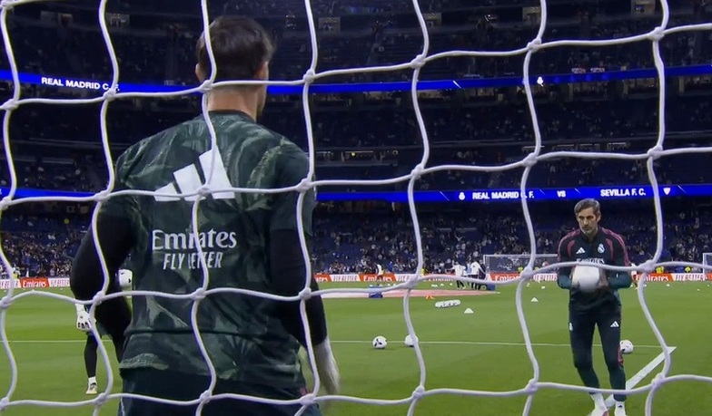 Courtois zaliczył przedmeczową rozgrzewkę z… Diego Lópezem