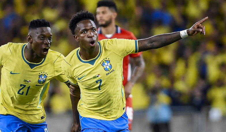 Gol i asysta Viníciusa w sparingu Brazylii [VIDEO]