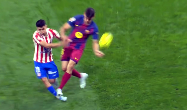 Atlético obnaża kryteria sędziów, którzy twierdzą, że Martín… był w posiadaniu piłki [VIDEO]