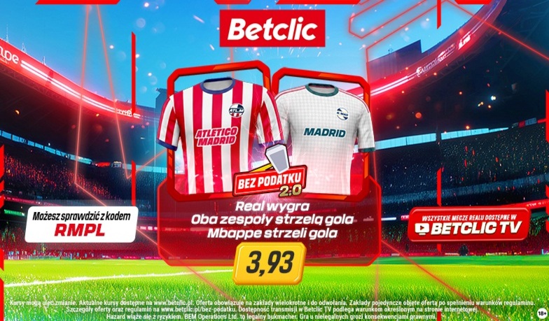 Betclic ze specjalną ofertą na derby Madrytu!